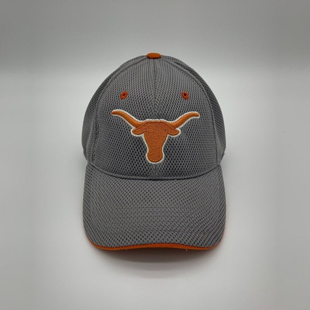 Texas Longhorns Grey Orange Mesh Baseball Cap
